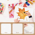 100 Pcs 5 x 7 Watercolor Paper, 140 lb 300 GSM Cold Press for Painting & Drawing