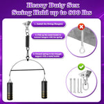 360° Spinning Sex Swing For Couples, Adjustable Bdsm Sex Toys Sex Swings With Steel Stand Thick Padded Pads Nylon Straps Anti-Fall Hook & Ceiling Mount, Adult Swing Sex Furniture For Bedroom Fun