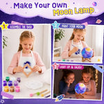 Paint Your Own 3D Moon Night Light Kit for Kids Age 4-12