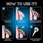 Male Chastity Devices Cock Cage - Chastity Cage Built-In Vertical Invisible Lock Chastity Device With 3 Size Base Rings&2 Keys,Adult Abstinence Penis Bondage Male Sex Toy