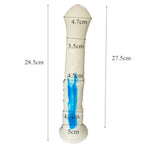 Multi Color Soft Flexible Animal Artificial Horse Dildo Silicone Dildo Toy Adult Sex Toy For Women With Suction(Blue+White)