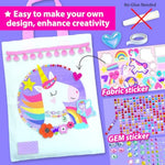 Unicorn and Fairy Themed Bag Decorating Craft Kit for Girls Ages 5-10