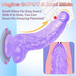 8.3 Inch Realistic Thick Dildo Adult Sex Toys For Women,Big Silicone Anal Dildo G Spot Stimulator With Strong Suction Cup, Body-Safe Material Curved Shaft And Balls Lifelike Flexible Men Penis