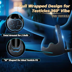Anal Sex Toy Testicle Taint Stimulator With Adjustable Vibrating Cock Ring, Remote Control Vibrating Anal Butt Plug, Prostate Massager Penis Ring Vibrator For Men, Couples Male Adult Sex Toys