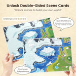 Large Sticker Scene Set with Tweezer for Adult Sticker Therapy, 2 Sets Included