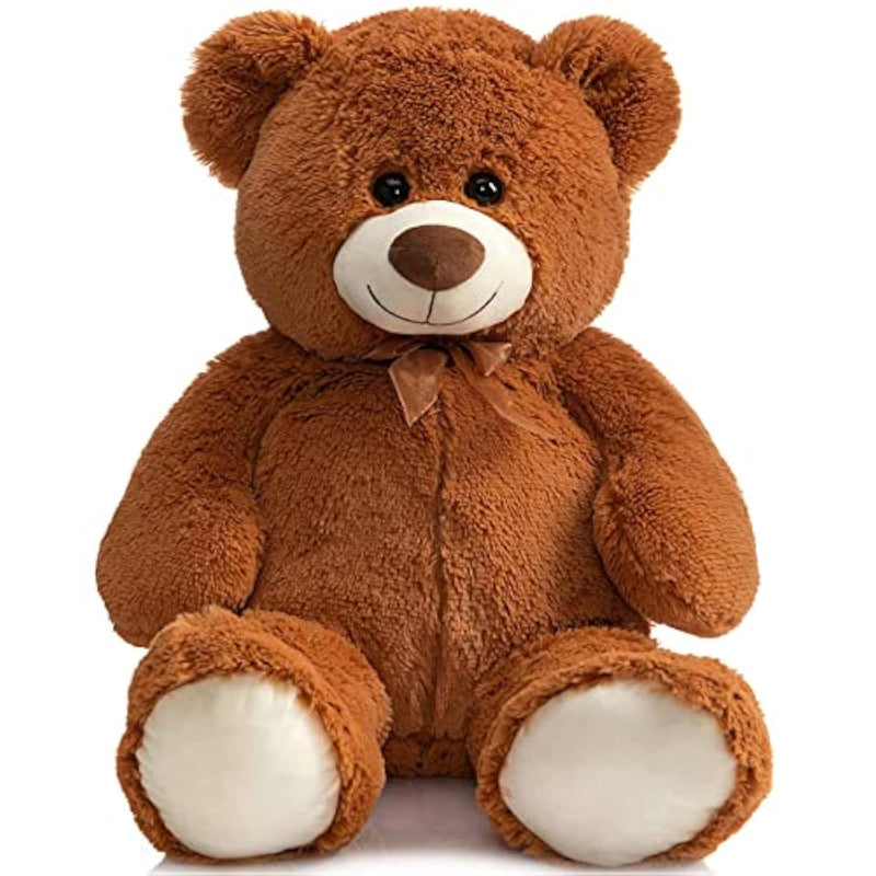 Big Teddy Bear Large Teddy Bear Stuffed Animal Birthday Valentines Day Plush For Kids And Girlfriend 36 Inch Brown