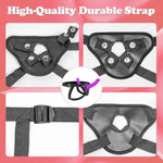 Strap On Dildo Couple Sex Toys - Double Ended Dildo Silicone Big Dildo Anal Dildo Strap On Harness Wearable Pegging Dildo G-Spot Stimulation, Adjustable Harness Adult Toys For Women Couple Lesbian