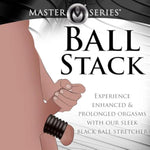 Ball Stack Ball Stretcher For Beginners, Men & Couples. Pleasure Enhancing And Textured Nubs. Soft And Stretchy, Body-Safe Tpe. 1 Piece, Black.
