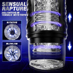 Automatic Male Masturbator Sex Toys For Men - Adult Toy Male Sex Toys With 7 Thrusting & 7 Rotating Modes,Hands Free Pocket Pussy Sex Machine With Visual Window & Mounting Base, Electric Thrusting Cup