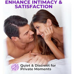 Vibrating Cock Ring With Rose Clitoral Stimulator–Premium Penis Ring Vibrator For Couples, Dual Rings For Enhanced Erection & Pleasure, Adult Sex Toys For Couples With Multiple Vibrations For Intimacy