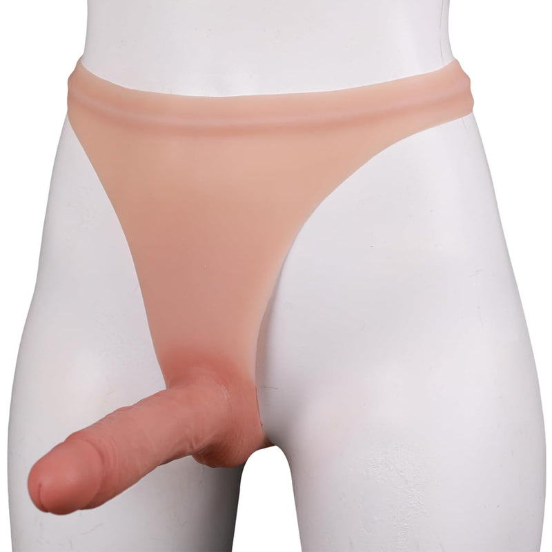 Silicone Thong Dildo, Male Sex Toys For Gay Men Dick Masturbation,Anal Sex Accessories For Women Couples,Realistic Silicone Penis,Sexual Pleasure-Tools For Women (18Cm-Flesh Thong)