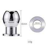 Metal Anal Plug Sex Toys Hollow Anal Toys Butt Plug Training Kit Massager For Male Adult Sex Toys Anal Games For Couple Sm Flriting Tool L