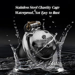 Chastity Device Adult Sm Sex Toys With Heart-Shaped Cover, Male Chastity Cage Penis Lock With Concealed Lock And Key For Men Cock Bondage Of Waterproof Stainless Steel (50Mm)