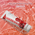 Strawberry Flavored Water-Based Lubricant for Men, Women and Couples, Edible Strawberry Personal Lube for Enhanced Comfort, Safe for Adult Toys & Condoms, 100ML