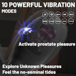 Adult Sex Toys For Men Prostate Massager - Games Vibrators Remote Control, Adult Toys Anal Plug Vibrating Butt Plug With 9 Vibrating Rotation Mode, Anal Toys Vibrator Mens Women (Black)