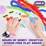 Girls Craft Kit, 41-Piece Cute Fuzzy Creations, Ages 5+