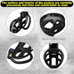Chastity Cage Male Cock Cage,Chastity Device Male Chastity Cage With 3 Sizes Rings Invisible Lock Key, 3D Printed Lightweight Penis Cage Bondage Gear & Accessories For Abstinence And Exercise Black