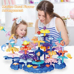 Coral Garden Flower Building Toys For For Toddlers 3-5 Year Old?Upgrade Diy Building Blocks Toys For Ages 2-4 Girls,Educational Stem Christmas Birthday Gift For Kids(76Pcs)