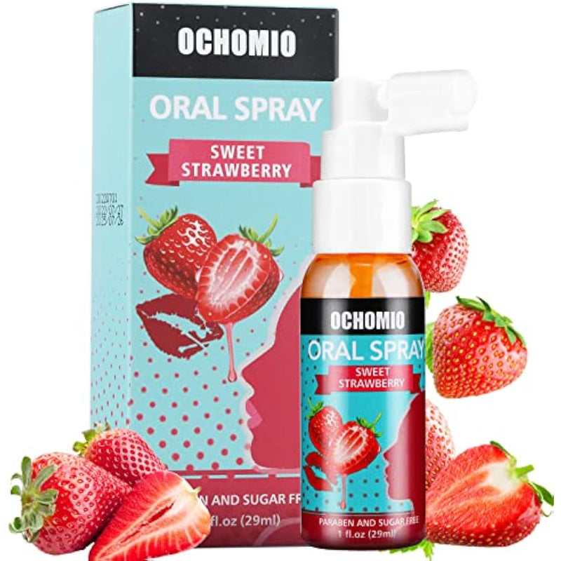 Deep Throat Spray Strawberry Flavored For Deep Throating Women Men, Relaxes Gag Reflex-1 Oz