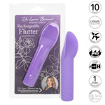 Dr. Laura Berman Rechargeable Flutter Waterproof Silicone Clitoral Vibrator Purple - Se-9730-30-2