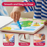 24 Pack Twistable Silky Crayons for Kids, Washable & Non-Toxic Art Supplies
