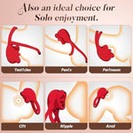 Vibrating Cock Ring Sex Toys - 3-In-1 Penis Ring Vibrator Clitoral Stimulator With Tongue Licking, 7 Modes Adult Couples Sex Toys For Men And Women, Rose Sex Toy Vibrators For Anal Nipple