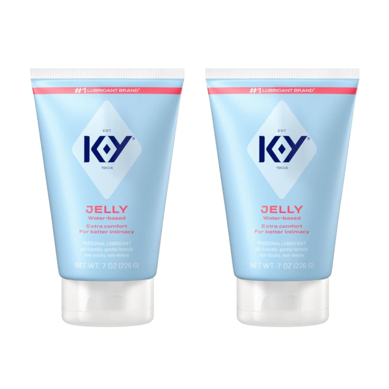 Jelly Classic Water-Based Personal Lubricant, Water Based Lube Helps Relieve Discomfort, 7 Fl Oz (Pack 0F 2)