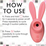 Finger Sunction Vibrator, Clitoral Sucking Rabbit Vibrater Sextoy For Woman, Female Lips Cunnilingus Oral Sex Toys, Small Clit Vibe 3 Speeds And 5 Patterns Of Suction [Made In Usa]