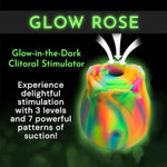 Usa Made Rose Massager Sucking Vibrator Clit Stimulator Glow In The Dark Vibrating Sex Toys For Women Nipple Suction Vibe