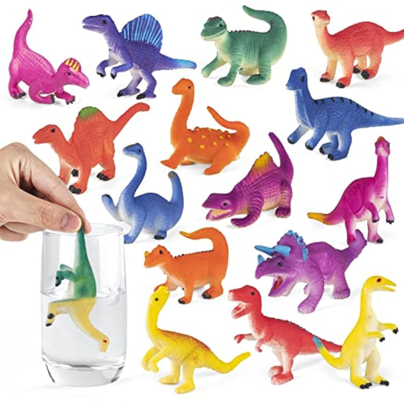 Color Changing Dinosaur Toys,15 Pieces Changing Color Dinosaur Set,Mold Free Bath Toys,Great Gift For Kids Boys And Girls,For Easter Egg Fillers,Goodie Bags Fillers,Themed Party
