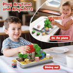 Mini Magnetic Blocks Farm Animals - 35 Pcs Travel Magnet Building Blocks For Toddlers - Stem Educational Magnet Toys With Portable Iron Box For Kids Ages 3-8 Years Old Boys & Girls