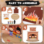24 Sets Fiery Furnace Bible Craft Kits, VBS Sunday School Christian Felt Activity