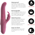 Eve'S Twirling 10 Speed Rabbit Thruster Vibrator, Clitoral Stimulating Personal Dildo Adult Sex Toy For Women & Couples, Clit & G Spot Vibrating Massage Tools Date Night, 9.5", Purple