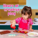 Kids Chocolate Making Kit with Candy Bar Molds, Lolly Sticks & Wrappers, Ages 8+