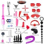 Sex Whip Bdsm Adult Couples Games Anal Plug Dildo Bondage For Sex 32 Pcs Bdsm Leather Bondage Sets Restraint Kits For Women And Men Adult Sex Toys