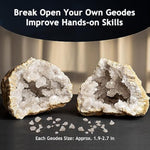 Earth Science Kits For Kids Age 4-6-8-12-14, Birthstone Gemstone Dig Kit, Geology Kit With Break Your Own Geodes, Crystal Growing Experiment, Rock Mining Kit Birthday Gifts Toys For Boys Girls