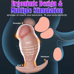 360°Rotating Vibrating Butt Plug, Large Size Anal Plug Anal Dildo Vibrator with 10 Frequencies APP Control, Prostate Massger Anal Toys Anal Sex Toy Sex Toys for Men Women Flesh ? Size XL