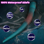 Super Long Anal Dildo Adult Sex Toy,Huge Large Dildo Anal Plug Trainer For U & G-Spot,Soft Silicone Flexible Anal Sex Toys With Strong Suction Cup For Adult Men And Women G Spot Anal Play(S)