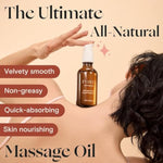 Massage Oil | Organic, All-Natural Massage Oil With Jojoba Oil, Sweet Almond Oil, Ylang-Ylang And Vanilla | 3.9 Fl Oz