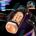 Male Masturbator with 10 Vibration & 15 Thrusting Speeds and Heating Base for Men's Pleasure