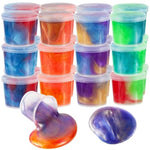 Galaxy Slime Set 24Pack, Party Favors, Multi-Color Stretchy Putty, Stress Relief Toy, Goody Bag Fillings For Kids