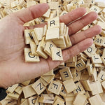 1000PCS Wooden Letter Tiles Alphabet Set for Crafts and Games, Replacement Tiles for Crossword Game