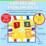 - Bongo Square - Toddler Learning Toys - Sensory Fine Motor Activity - Easy Road Trip Accessories Travel Toy