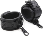 Adjustable PU Leather BDSM Handcuffs – Durable Restraints for Couples & Adults