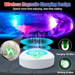 Clear Glowing Dildo Vibrator With Strong Suction Cup, 8 Inch Realistic Gay Sex Toy With 10 Vibrating Modes, Adult Sex Toys For Women With Remote Control, Vibrators For G-Spot, Anal, Vagina