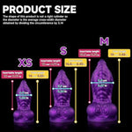 Purple Monster Dildo Squirting Fantasy Dildo With Strong Suction Cup, Thrusting Dildo Thick Anal Dildo With Enema Ball,9.4" Ejaculating Dildo, Adult Toys For Women Men (D220-S)