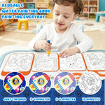 Reusable Water Coloring Book for Toddlers Ages 2-4 with Water Pen