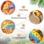 22 Inches Realistic Lizard Stuffed Animal Plush Toy With Spots Colorful Gecko Stuffed Animal Sturdy Gecko Plush Reptilian Toy Huggable Birthday Gift For Little Person Teens (Yellow)