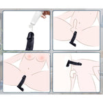 Realistic Dildo, Sex Toys For Beginners, Anal Plug For Women, Lesbians, Men, Gay And Couple (4" Black)