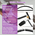 Bdsm Accessories Stainless Steel Bondage Set,Forced Positioning Spreader Pole,Adult Intimate Bondage Kit,Couple'S Bedroom Restraints, Sex Flogger,Erotic Fetish Slave Discipline Sex Play